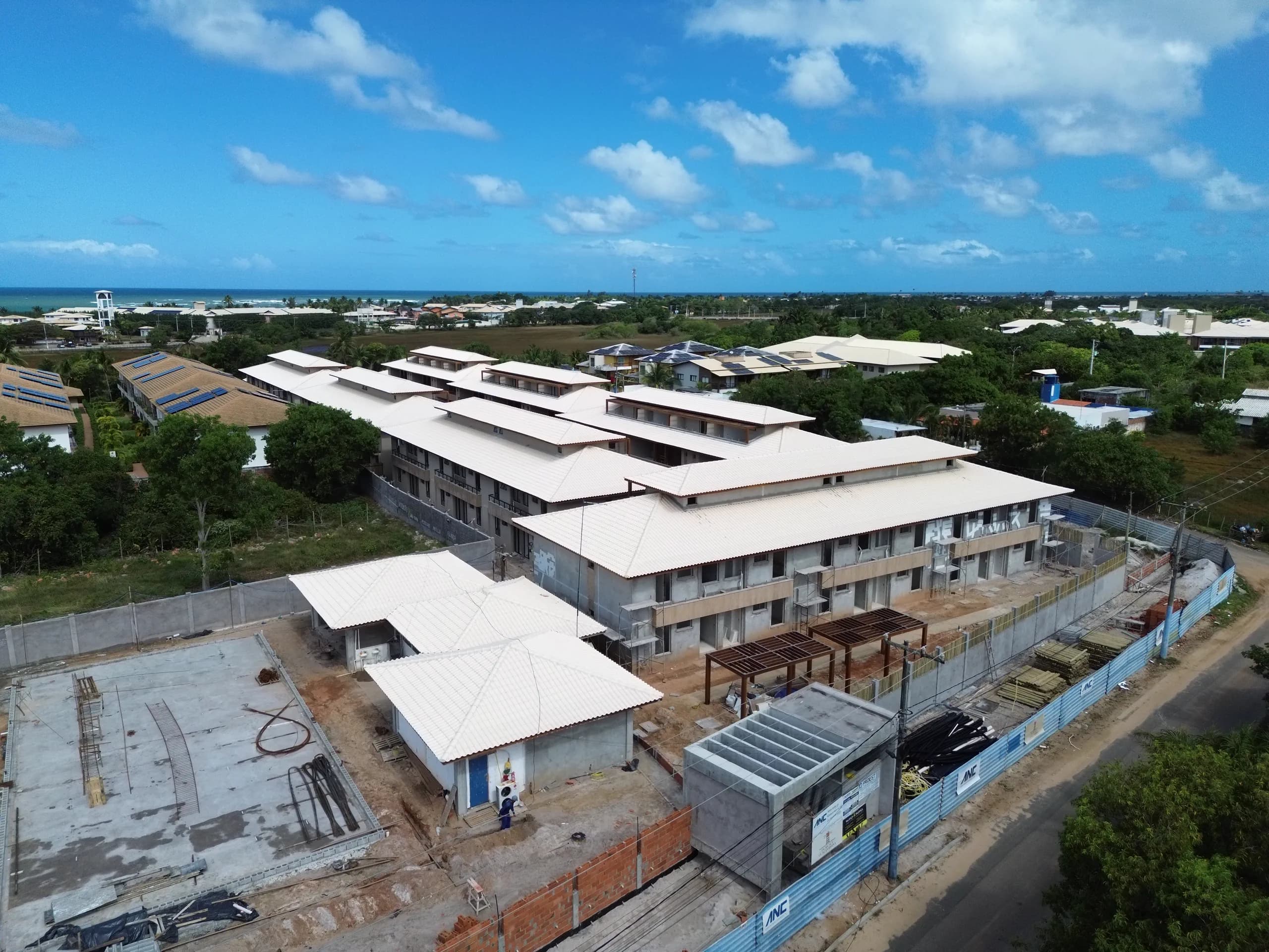Avanço da obra, Obra vista do acesso