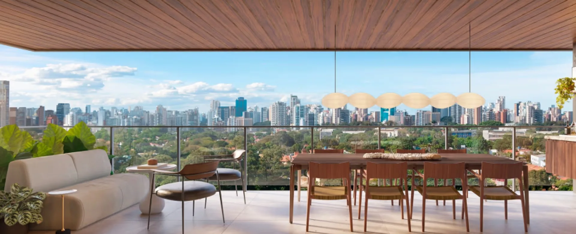 Cobertura Top House com vista para a cidade